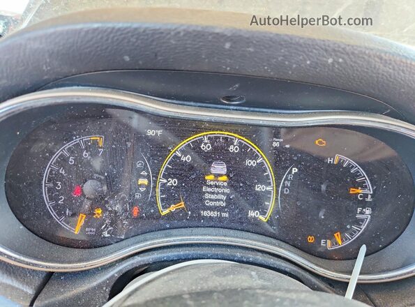 1C4RJEBG5HC637746 2017 JEEP GRAND Black Instrument cluster view