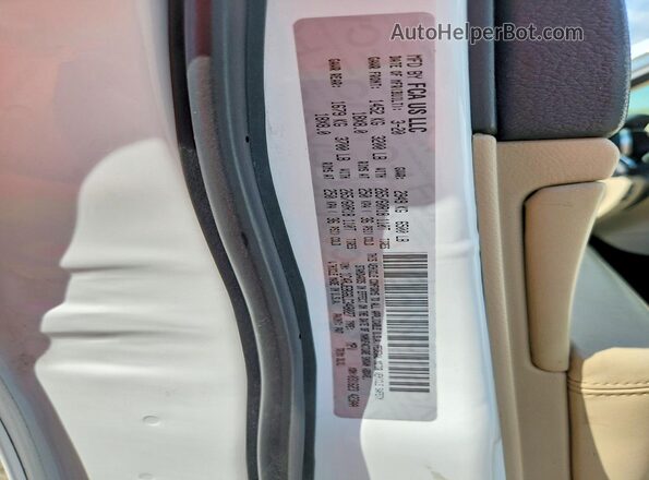 1C4RJEBG6LC348027 2020 JEEP GRAND White Vista de la etiqueta del VIN