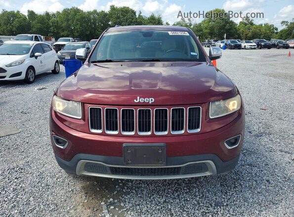 1C4RJEBG8GC371508 2016 JEEP GRAND Maroon Front view
