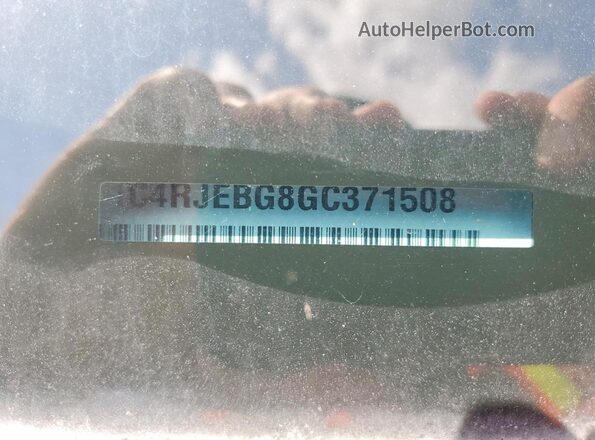 1C4RJEBG8GC371508 2016 JEEP GRAND Maroon VIN sticker view