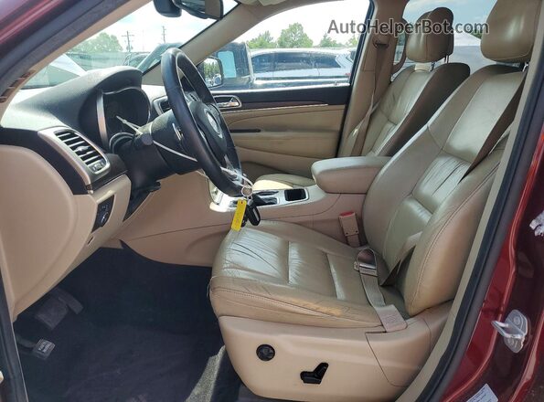 1C4RJEBG8GC371508 2016 JEEP GRAND Maroon Front interior view