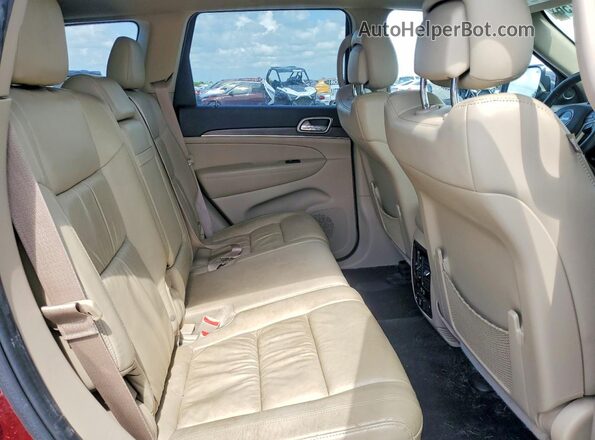 1C4RJEBG8GC371508 2016 JEEP GRAND Maroon Rear interior view