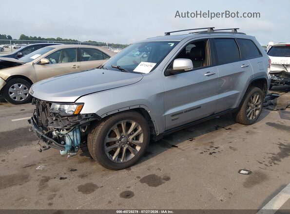1C4RJEBG8GC428600 2016 JEEP GRAND CHEROKEE Silver Առջևի ձախ երեք քառորդ տեսարան