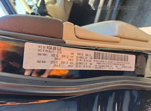 1C4RJEBG8LC294648 2020 JEEP GRAND Черный Вид наклейки с VIN-кодом