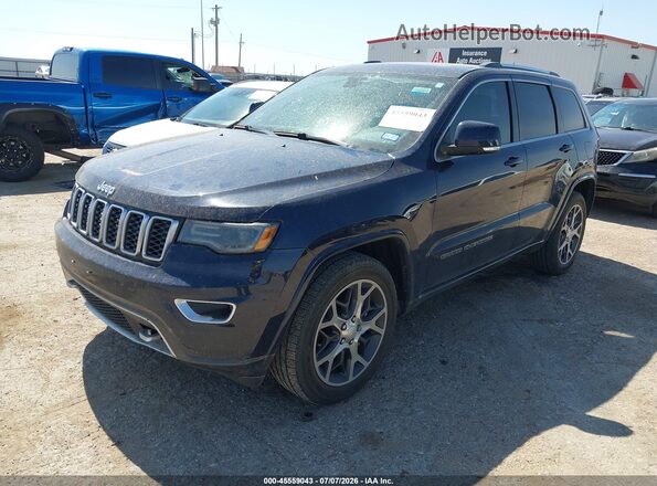 1C4RJEBG9JC369886 2018 JEEP GRAND CHEROKEE Blue Առջևի ձախ երեք քառորդ տեսարան