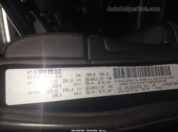 1C4RJEBGXHC677031 2017 JEEP GRAND CHEROKEE Black Vista del compartimento del motor