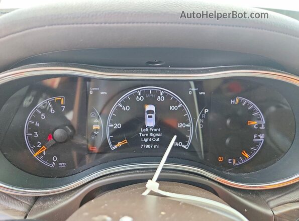 1C4RJECG6HC732217 2017 JEEP GRAND White Instrument cluster view