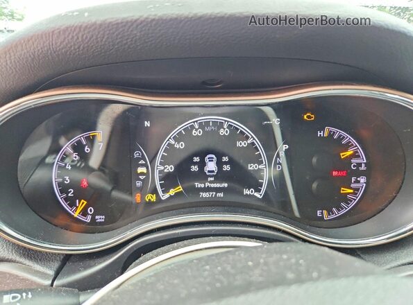 1C4RJFAG0GC504222 2016 JEEP GRAND Gray Widok zestawu wskaźników