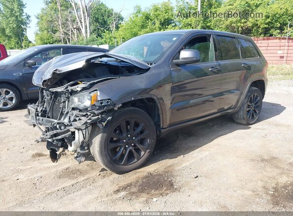 1C4RJFAG0JC376281 2018 JEEP GRAND CHEROKEE Gray Առջևի ձախ երեք քառորդ տեսարան