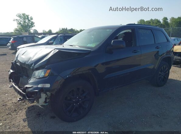 1C4RJFAG1JC453191 2018 JEEP GRAND CHEROKEE Black წინა მარცხენა ხედი სამი მეოთხედიდან