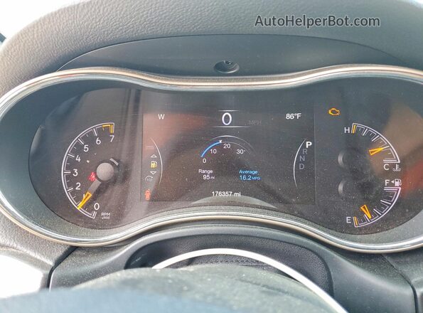 1C4RJFAG2GC334817 2016 JEEP GRAND Gray ხელსაწყოთა პანელის ხედი