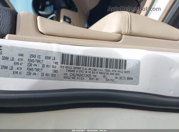 1C4RJFAG2HC719425 2017 JEEP GRAND CHEROKEE White Շարժիչի բաժամունքի տեսք
