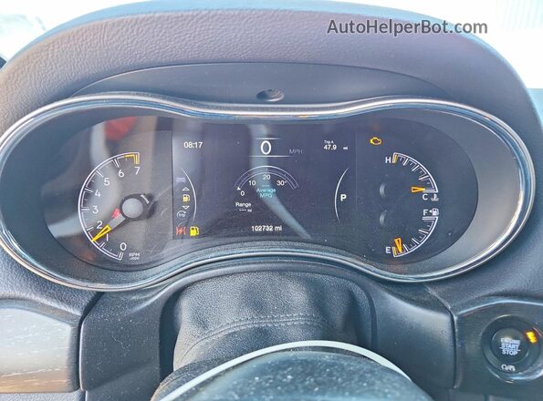 1C4RJFAG2JC189804 2018 JEEP GRAND Burgundy Սարքավորումների վահանակի տեսք