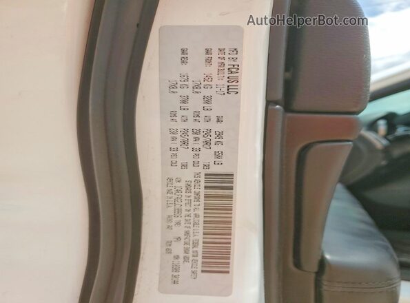 1C4RJFAG2JC189916 2018 JEEP GRAND White VIN կոդի պիտակի տեսք