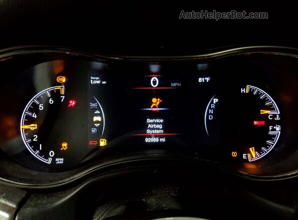 1C4RJFAG2JC336882 2018 JEEP GRAND Black Вид щитка приладів