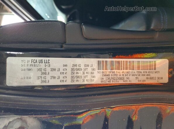 1C4RJFAG2JC436626 2018 JEEP GRAND Silver Engine compartment view