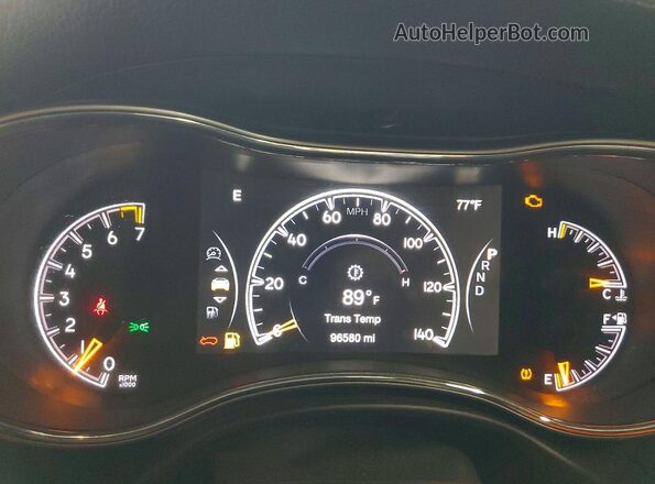 1C4RJFAG2JC436626 2018 JEEP GRAND Silver Instrument cluster view