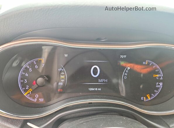 1C4RJFAG3GC420945 2016 JEEP GRAND White Instrument cluster view