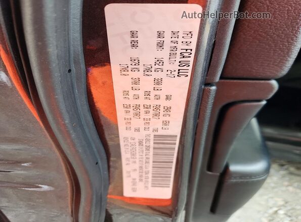 1C4RJFAG3HC800160 2017 JEEP GRAND Gray VIN կոդի պիտակի տեսք