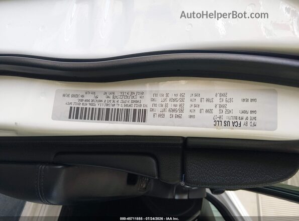 1C4RJFAG3JC217478 2018 JEEP GRAND CHEROKEE White ძრავის განყოფილების ხედი