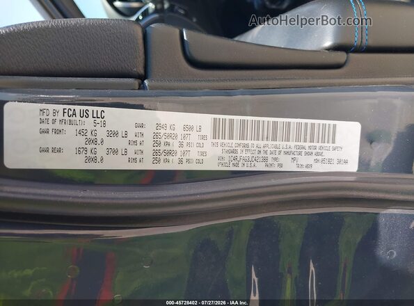 1C4RJFAG3JC421388 2018 JEEP GRAND CHEROKEE Gray Engine compartment view