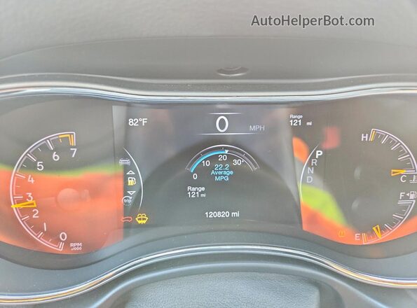 1C4RJFAG3KC805155 2019 JEEP GRAND Gray ხელსაწყოთა პანელის ხედი