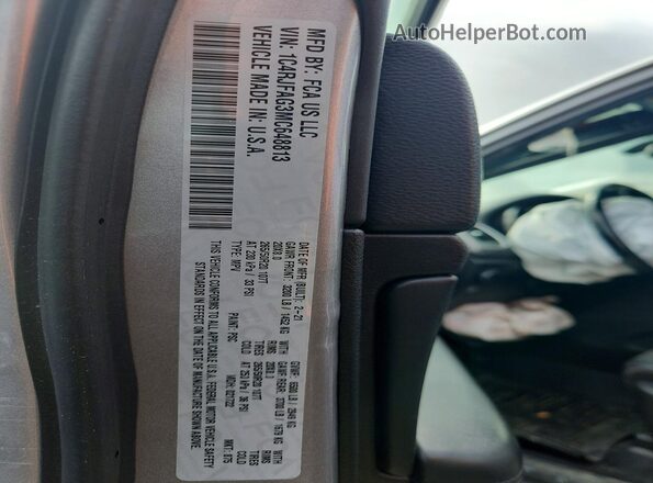 1C4RJFAG3MC648813 2021 JEEP GRAND Silver VIN sticker view