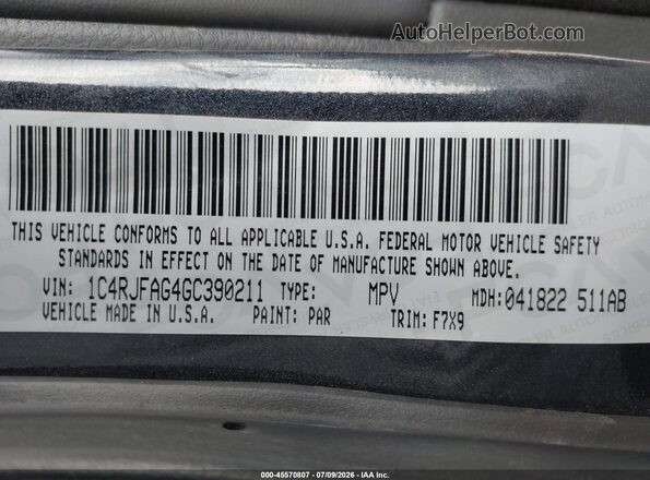 1C4RJFAG4GC390211 2016 JEEP GRAND CHEROKEE Gray Vista del compartimento del motor