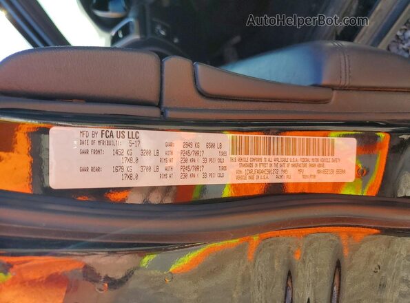 1C4RJFAG4HC901272 2017 JEEP GRAND Black Widok naklejki z numerem VIN