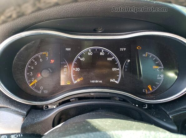 1C4RJFAG4HC909954 2017 JEEP GRAND Gray Вид щитка приладів