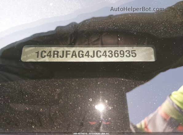 1C4RJFAG4JC436935 2018 JEEP GRAND CHEROKEE Черный 