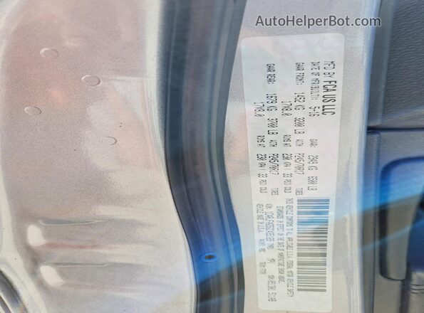 1C4RJFAG5GC435169 2016 JEEP GRAND Silver Вид наклейки з VIN-кодом