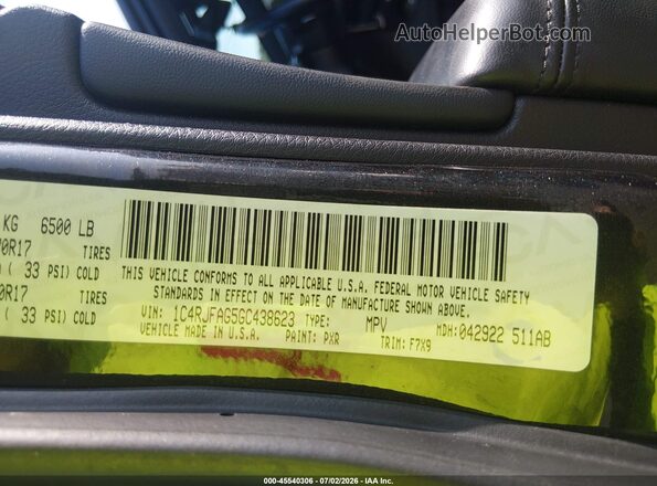 1C4RJFAG5GC438623 2016 JEEP GRAND CHEROKEE Черный Вид подкапотного пространства
