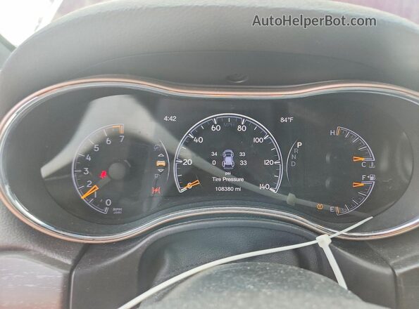 1C4RJFAG5HC893389 2017 JEEP GRAND Burgundy Widok zestawu wskaźników