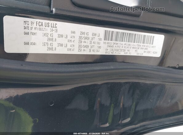1C4RJFAG6KC587390 2019 JEEP GRAND CHEROKEE Black Vista del compartimento del motor
