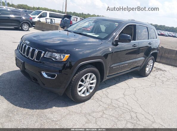 1C4RJFAG6MC793652 2021 JEEP GRAND CHEROKEE Black Առջևի ձախ երեք քառորդ տեսարան
