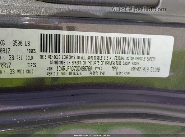1C4RJFAG7GC498760 2016 JEEP GRAND CHEROKEE Gray Engine compartment view