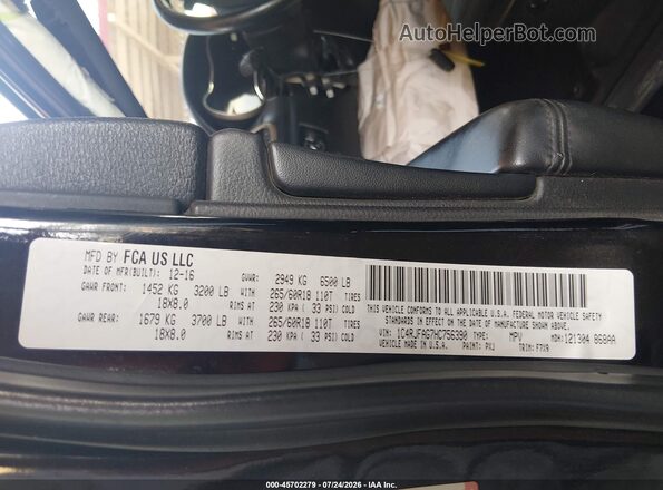 1C4RJFAG7HC756390 2017 JEEP GRAND CHEROKEE Black Շարժիչի բաժամունքի տեսք