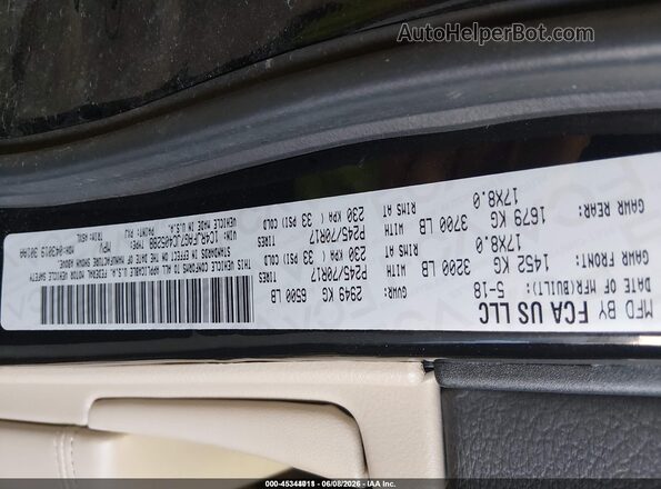 1C4RJFAG7JC405288 2018 JEEP GRAND CHEROKEE Black Vista del compartimento del motor