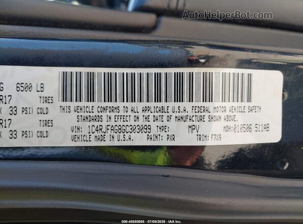 1C4RJFAG8GC303099 2016 JEEP GRAND CHEROKEE Black Շարժիչի բաժամունքի տեսք