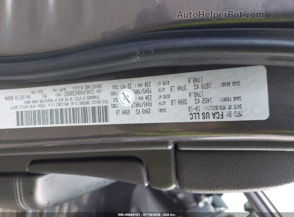1C4RJFAG8HC688567 2017 JEEP GRAND CHEROKEE Черный Вид подкапотного пространства