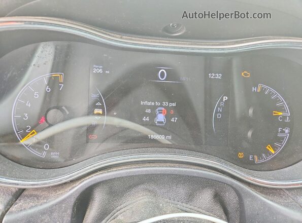 1C4RJFAG8HC885870 2017 JEEP GRAND Gray Instrument cluster view