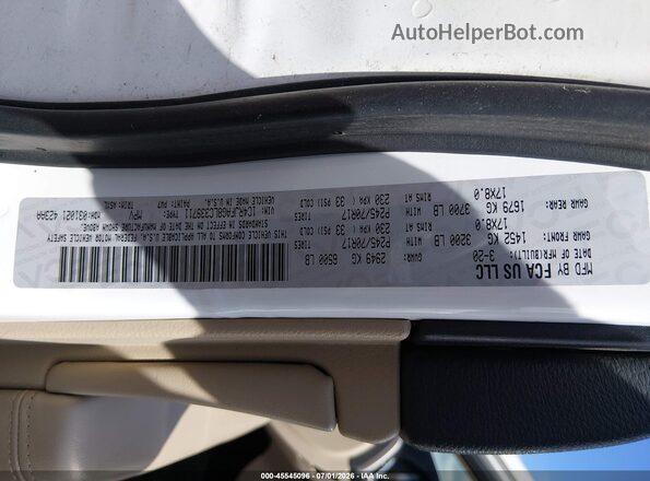 1C4RJFAG8LC339711 2020 JEEP GRAND CHEROKEE White Շարժիչի բաժամունքի տեսք