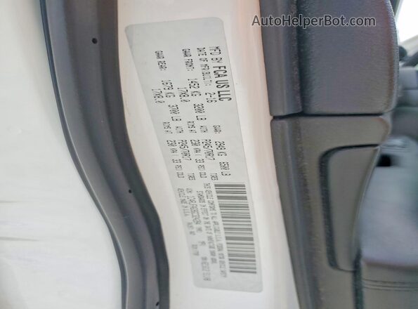 1C4RJFAG9GC324284 2016 JEEP GRAND White Вид наклейки з VIN-кодом