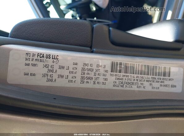 1C4RJFAG9HC881973 2017 JEEP GRAND CHEROKEE Gray Vista del compartimento del motor