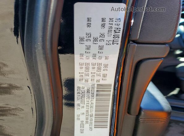 1C4RJFAG9JC433237 2018 JEEP GRAND Black VIN კოდის სტიკერის ხედი