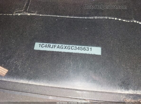 1C4RJFAGXGC345631 2016 JEEP GRAND CHEROKEE Gray Vista del compartimento del motor