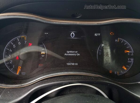 1C4RJFAGXHC632131 2017 JEEP GRAND Black Widok zestawu wskaźników