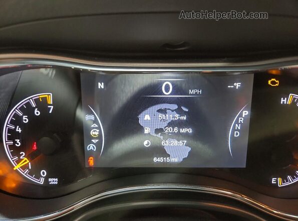 1C4RJFAGXMC782007 2021 JEEP GRAND Silver ხელსაწყოთა პანელის ხედი