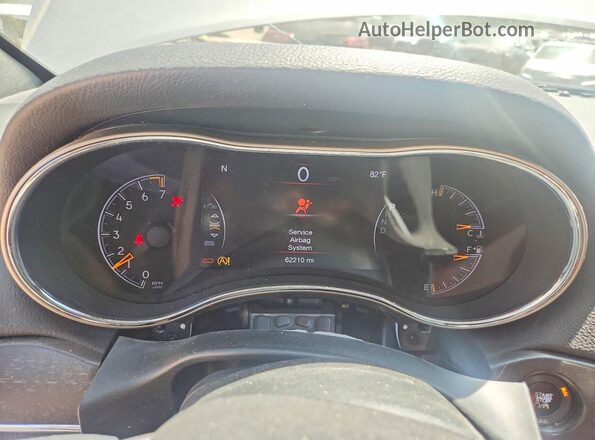1C4RJFBG0GC305203 2016 JEEP GRAND Silver Instrument cluster view